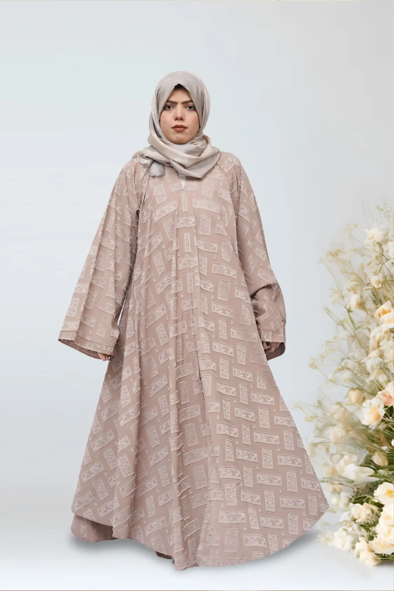 luxury-open-full-flare-jacquard-abaya-4-plain-colours-3